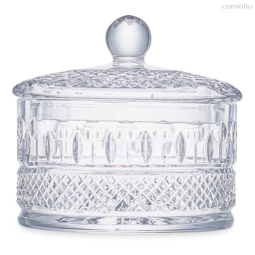 Конфетница с крышкой Decor de table Париж 17х10 см, хрусталь, прозрачная - Decor De Table