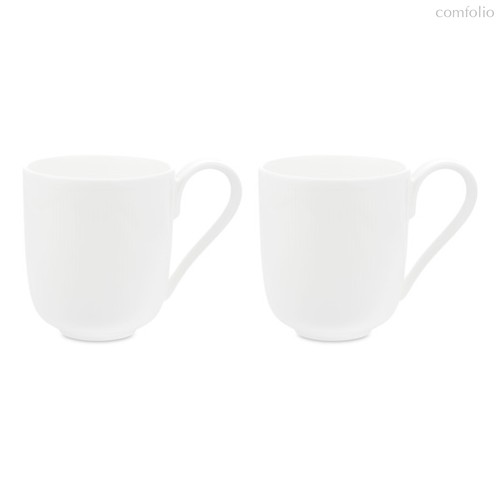 Набор кружек Decor de table Плиссе 350 мл, 2 шт, фарфор костяной, п/к - Decor De Table
