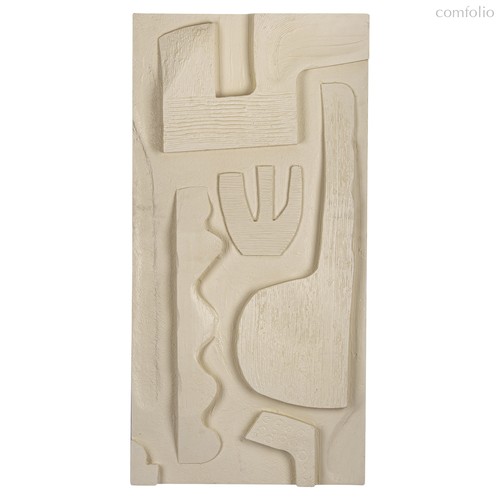 Панно декоративное Наскальные рисунки (G), цвет Молочный - Covali