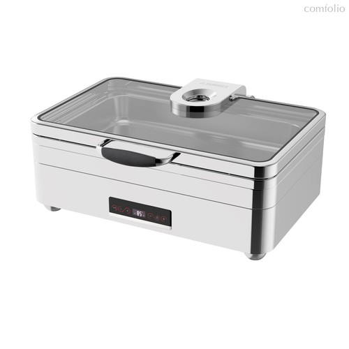 Мармит электрический 13,5 л 1/1x100 с откидной крышкой и окном и черным дисплеем Burano - SUNNEX