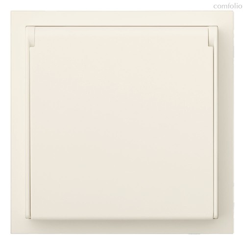 Розетка в сборе IP44 35946 MC, кремовый сатин - Rikett