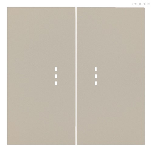 Клавиши двухклавишного выключателя с подсветкой 35612 LT, латте - Rikett