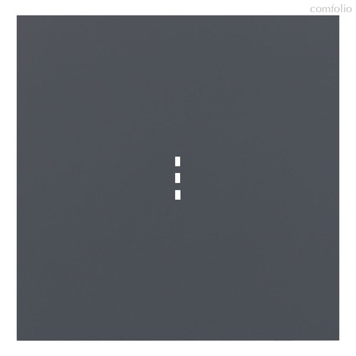 Клавиша одноклавишного выключателя с подсветкой 35602 BT, базальт - Rikett