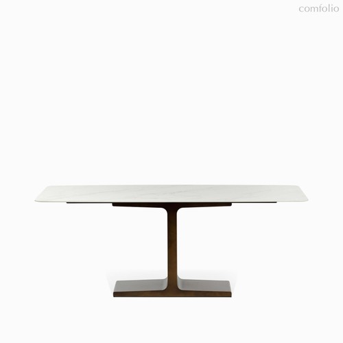 Обеденный стол Axen 200х95, цвет белый/бронза - Cosmo