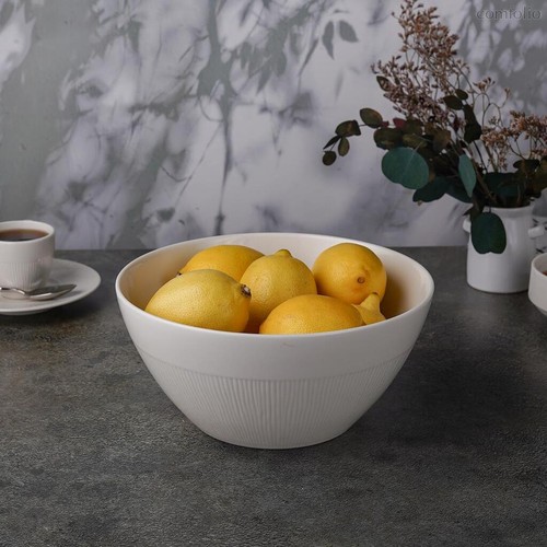 Салатник 2100 мл d 21 см h10 см Neo Silk 2шт., цвет белый - Noble