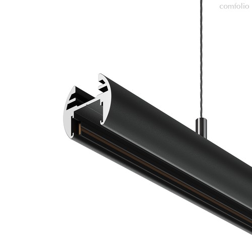 Шинопровод 2м подвесной круглый Basity, черный - Maytoni