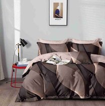 Комплект постельного белья CA-7-738 Дуэт Сатин печатный с наволочками 70х70х2шт.+ 50х70х2шт. - АльВиТек