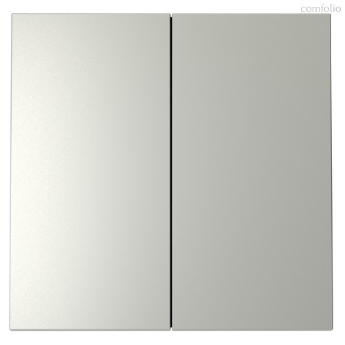 Клавиши для выключателя/переключателя двухклавишного, S70 сталь - Voltum