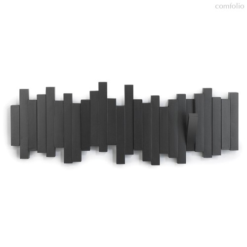 Вешалка настенная Sticks черная, цвет черный - Umbra