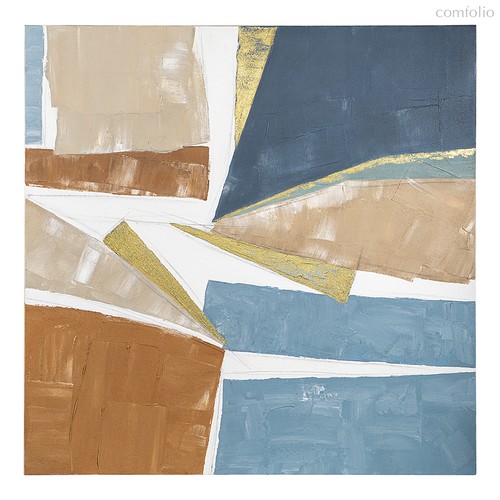 Панно декоративное с ручной росписью By Feel, 100х100 см, цветное - Bergenson Bjorn