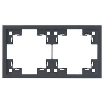 Рамка двухместная 35820 BT, базальт, 2 поста - Rikett