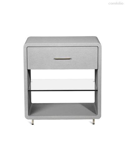 Серая прикроватная тумба Тейт, цвет серый - Louvre Home