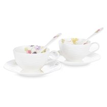 Набор чашек чайных с блюдцами Narumi Сад Люси 4 предметов, фарфор костяной, п/к - Narumi