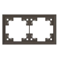 Рамка двухместная классик 35920 CP, капучино, 2 поста - Rikett