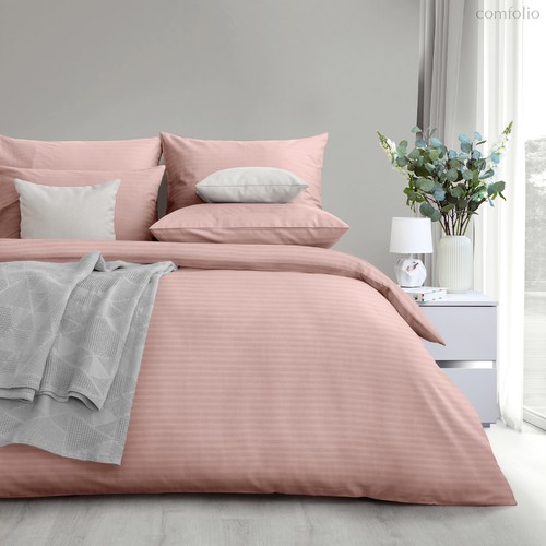 Комплект постельного белья "Verossa" Stripe 1,5СП Peach whip, 1.5-спальный - Nordtex