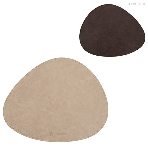 Салфетка сервировочная Drop, 33х41 см, коричневая/бежевая - Liberty Jones