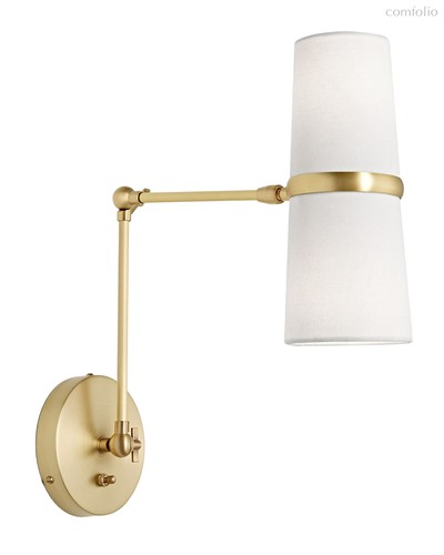 Золотое бра Флемиш на шарнире, цвет золотой - Louvre Home