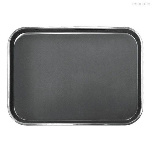 Поднос прорезиненный черный 40x30 см, пластик, - BarWare - P.L. Proff Cuisine
