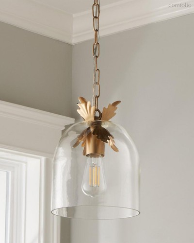 Золотой подвесной светильник Акант, цвет золотой - Louvre Home