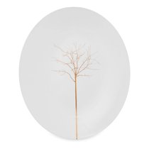 Блюдо овальное Dibbern Золотой лес 39 см, фарфор костяной