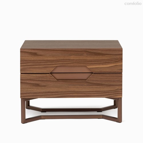 Прикроватная тумба Ambra 60х40, цвет коричневый/светло-коричневый - Cosmo
