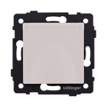 Розетка штепсельная SCHUKO 16A/250 В с крышкой, кашемир матовый Kollinger REA-006CM для Aspekt, Eleganz, Reflex - Kollinger