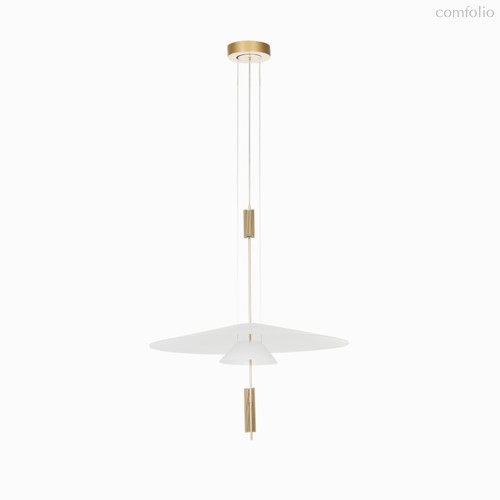 Подвесной светильник Rony диаметр 70, цвет белый/золотой - Cosmo
