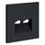 Накладка для розетки компьютерной двойной RJ45+RJ45 кат.6, S70 графит - Voltum