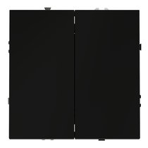 Перекрестный переключатель встраиваемый VOLTUM S70 двухклавишный 10А, черный матовый - Voltum