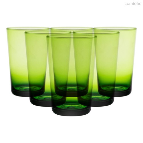 Набор стаканов для воды IVV Легкость 450 мл, зеленый, 6 шт - IVV