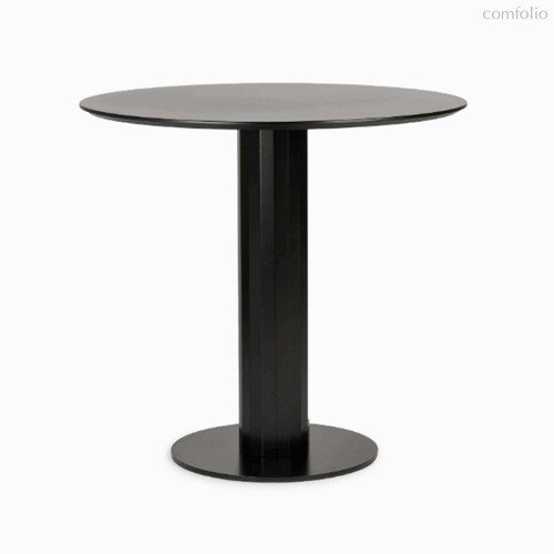 Обеденный стол Bolmen диаметр 80, цвет матовый черный - Cosmo