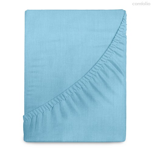 Простыня "Verossa" Melange На Резинке 140/200/20 борт 20 Aqua, 140x200x20 - Nordtex