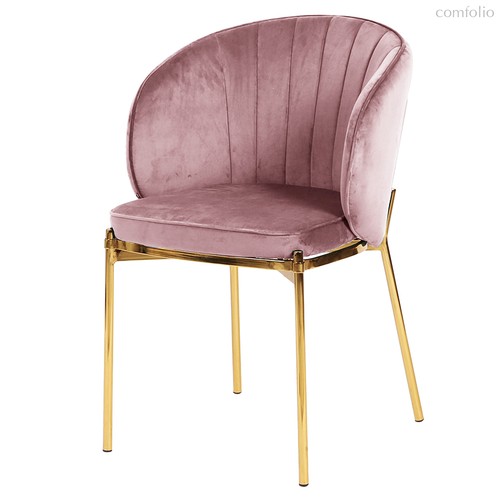 Кресло Coral, велюр, пыльная роза, цвет розовый - Berg