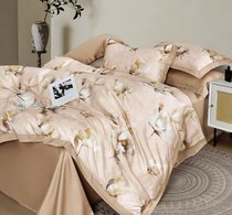 Комплект постельного белья CA-6-780 Евро Сатин печатный с наволочками 70х70х2шт.+50х70х2шт. - АльВиТек