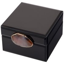 Шкатулка Коллекция Granite Цвет:Чёрный 12,5x13,5x8 см
