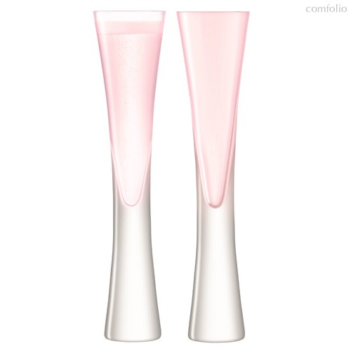 Набор из 2 бокалов-флейт Moya, 170 мл, розовый - LSA International