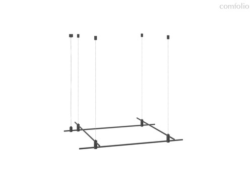 Magnet Modular System «CODE 1.2», L1000хL1000хH95-3000 мм (высота регулируется), DC24V, подвесное основание для модульных светильников, черный, блок питания в комплект не входит - Donolux