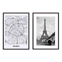 Коллаж Париж №16, 50x70 см - Dom Korleone