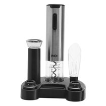 Набор винных аксессуаров на подставке WO HOME Loft, 6 предметов, 20,3 см, зарядка USB, п/к - Wo Home