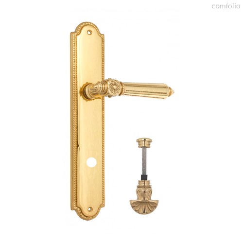 Дверная ручка Venezia Castello WC-4 на планке PL98 полированная латунь - Venezia Collezione