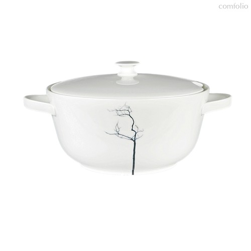 Блюдо для горячего с крышкой Dibbern Черный лес 2 л, фарфор костяной - Dibbern