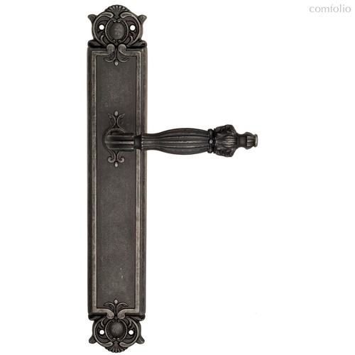 Дверная ручка Venezia Olimpo на планке PL97 античное серебро - Venezia Collezione