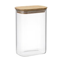 Банка для хранения прямоугольная Glass Acacia, 1,3 л - Smart Solutions