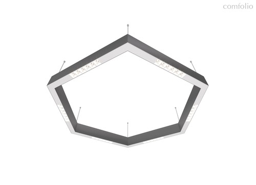 Donolux LED Eye-hex св-к подвесной, 36W, 900х780мм, H71,5мм, 2090Lm, 48°, 3000К, IP20, корпус алюмин, цвет алюминий - Donolux