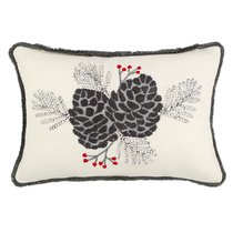 Чехол на подушку Frosted cones из коллекции New Year Essential, 30х45 см - Tkano