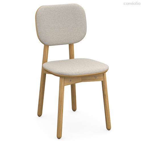 Стул с обивкой Saga, рогожка, бежевый - Latitude