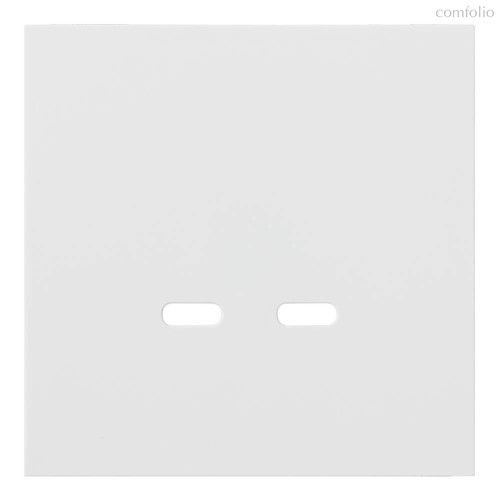 Лицевая панель для USB-зарядного устройства С+С 35675 MW, белый сатин - Rikett