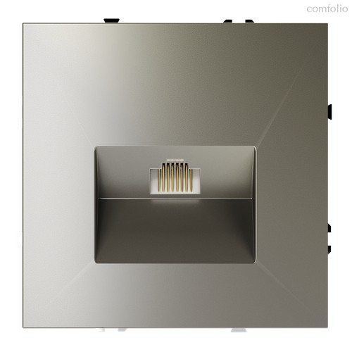 Розетка компьютерная встраиваемая VOLTUM S70 RJ45 кат.6, (шелк) - Voltum