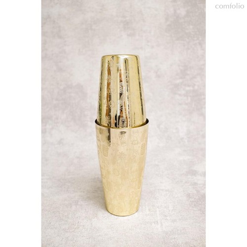 Шейкер 0,75 л Бостон нерж. золото с рисунком "Графити-3" P.L.- Barbossa - P.L. Proff Cuisine