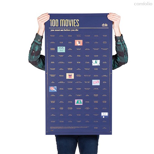 Постер «100 фильмов, которые нужно посмотреть прежде чем умереть» - DOIY